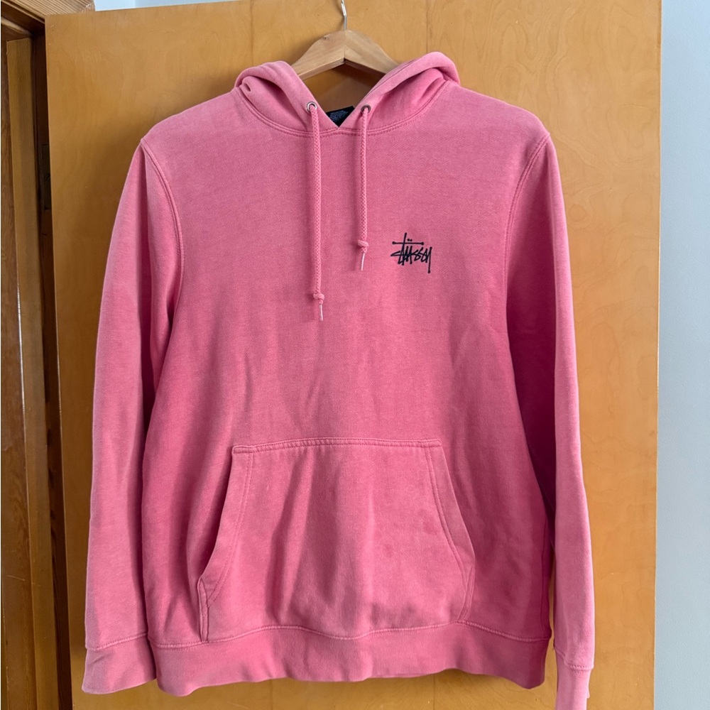 Stussy Men's Hoodie in Pink/Salmon